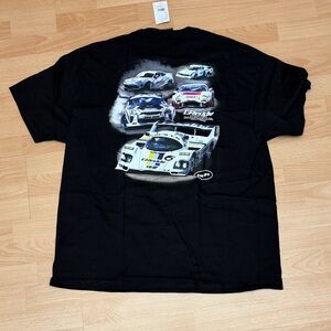 HUF Black Tee with GReddy Logo